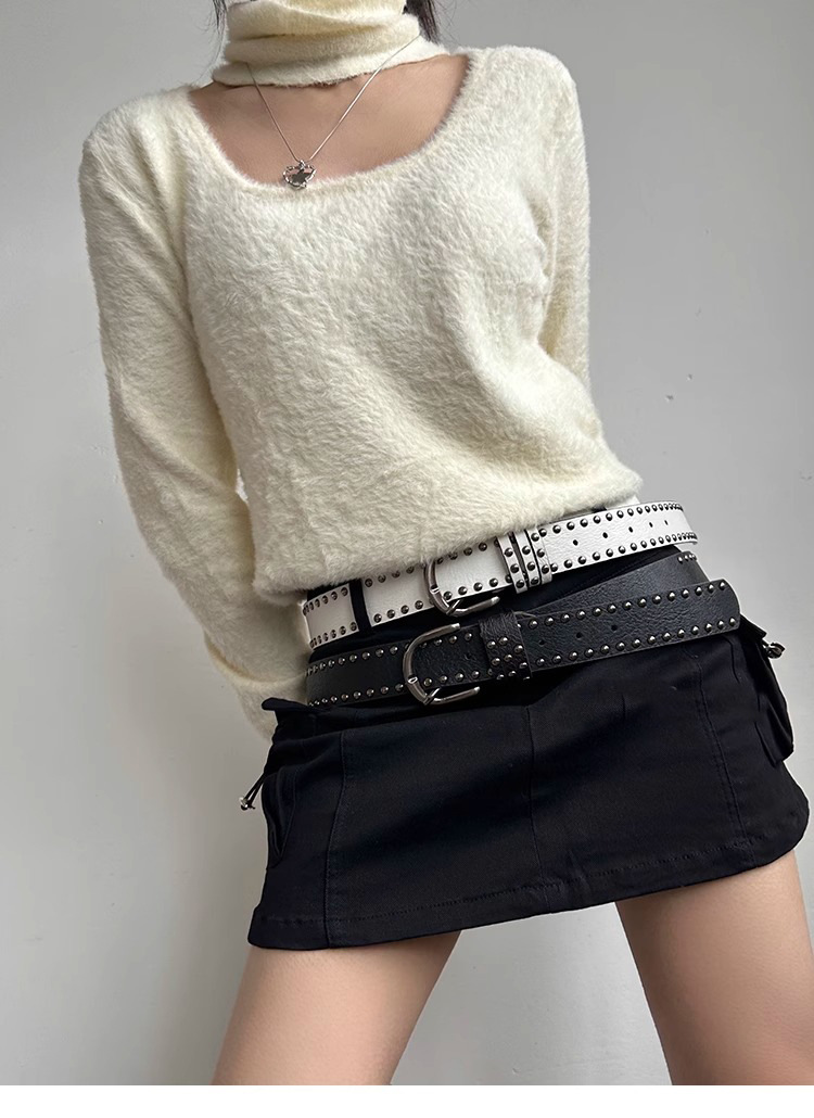 100g Weight Belt Classification 1 Piece Quantity Holiday, Street Occasion Pu Leather, Alloy Material Solid Color Pattern All Seasons Season Women's Gender Simple Style, Streetwear Style Simple Style Streetwear Solid Color Pu Leather Alloy Women's Leather Belts 12