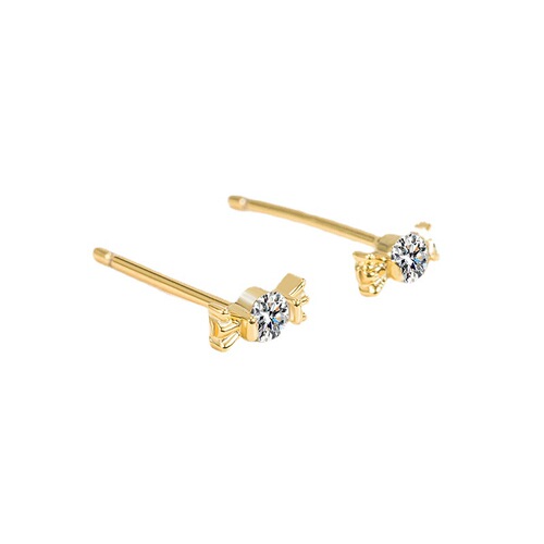 Knock on mini sparkling diamonds, cute candy earrings, exquisite ear care, simple style, no need to take off student earrings when sleeping 