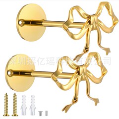 亚马逊新品 2 Pcs Metal Bow Curtain Holdbacks 金属蝴蝶结挂钩