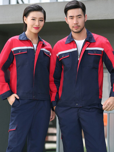 Work clothes suit men's wear-resistant spring and autumn long-sleeved labor insurance clothing auto repair work clothes machine repair factory clothes tooling