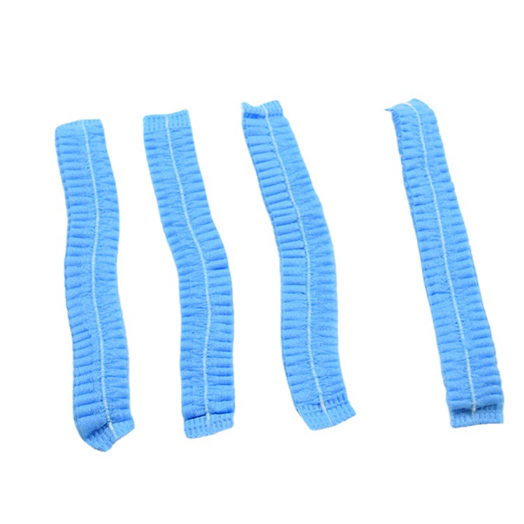 Disposable headgear non-woven strip hat anti-hair loss hat double rib hat strip blue daily household cleaning protection 5