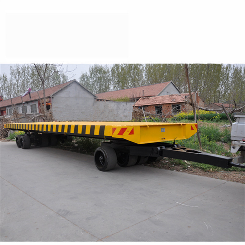 厂家销售平板拖车 40T重型平板车 场内中转车 平板拖挂车
