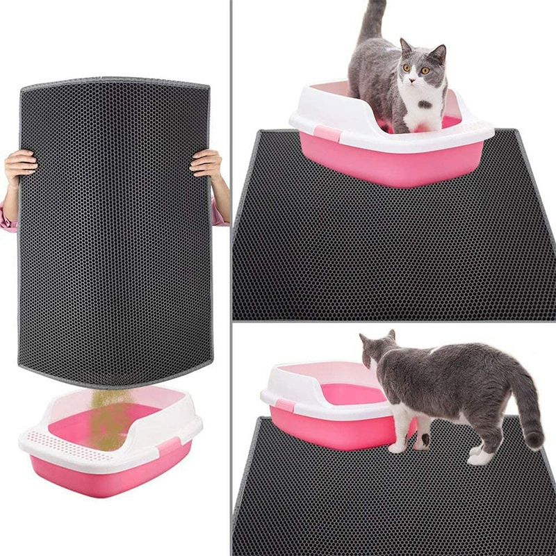Double‑layer cat litter mat EVA, washable anti‑carrying splash‑proof, multiple sizes