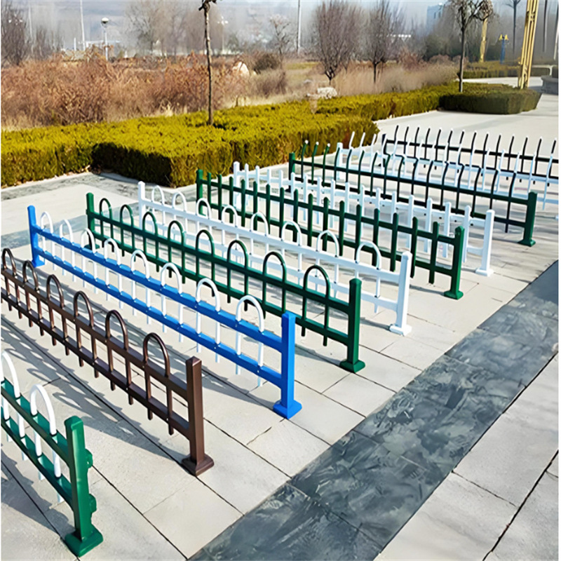 不锈钢仿竹护栏绿化带篱笆栅栏菜地铝合金竹节隔离栏庭院栏杆