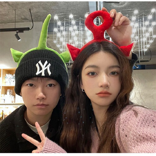 Teletubbies headband internet celebrity  new style funny and cute face wash headband headband hairpin hair accessories