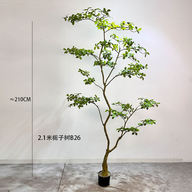 シミュレーション緑植物トップ 10 の功績島春の花クチナシの木植物造園ホーム屋内窓装飾木の装飾品|undefined