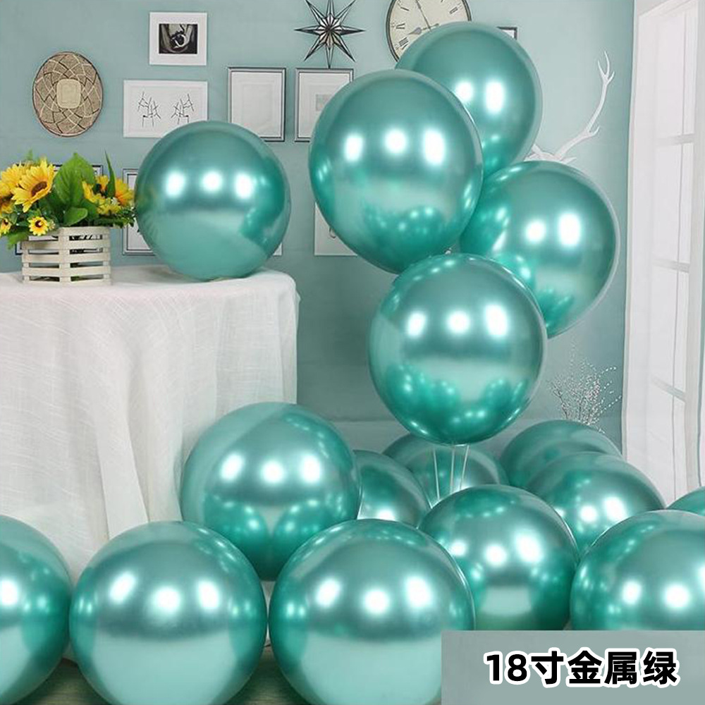 Globos de metal/látex redondos (5"/10"/12"/18") para bodas y cumpleaños al por mayor image 39
