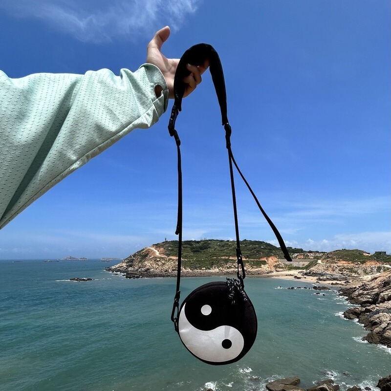 KALIN SHOP Canvas Round Satchel Tai Chi Bag
