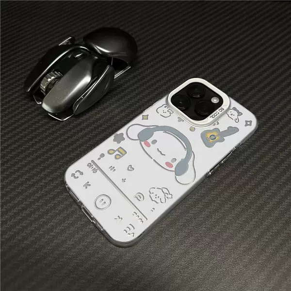 Colorful silver shell and silver frame earphones Jade Gui Dog 5291