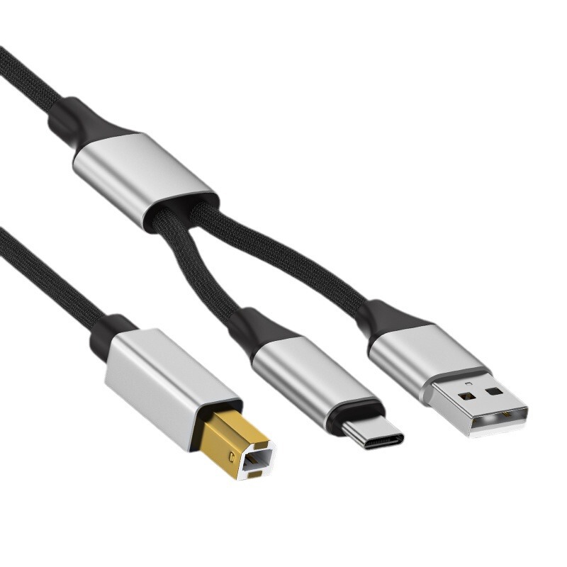 type-c USB to USB-B square mouth mobile phone computer connection printer electronic musical instrument MIDIOTG integrated cable type-c USB to USB-B square mouth mobile phone computer connection printer electronic musical instrument MIDIOTG integrated cable