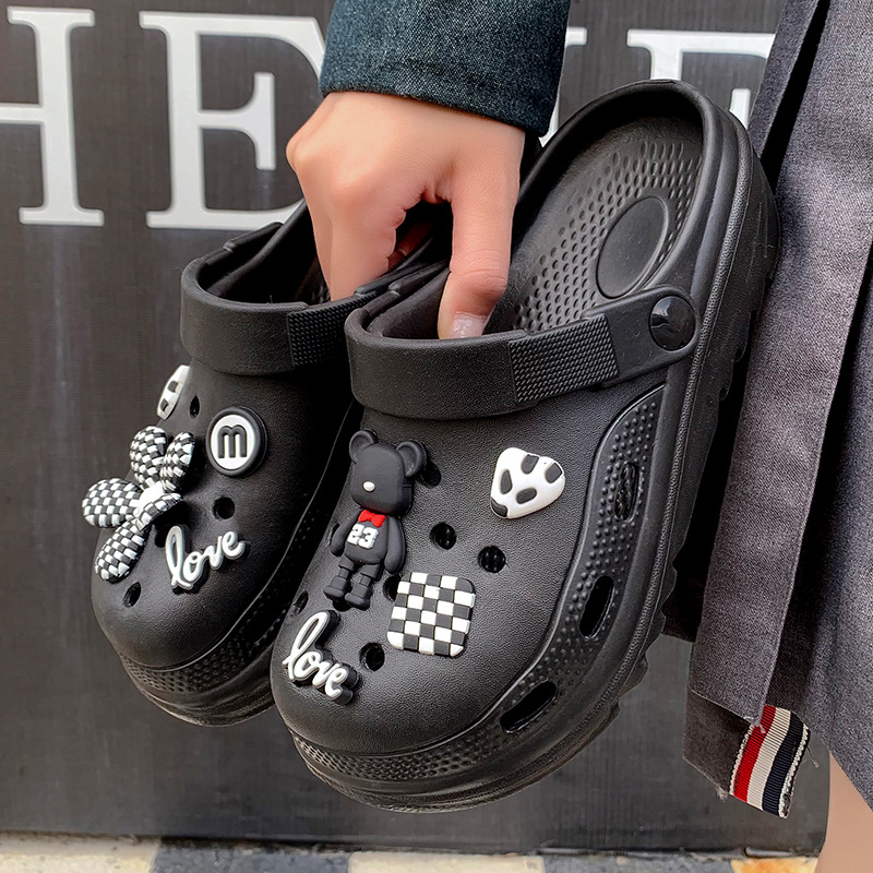 Zapatos Dongdong transpirables nuevos tipos de enfermeras de moda lindos y ligeros al aire libre 2026 verano sandálias al aire libre image 19