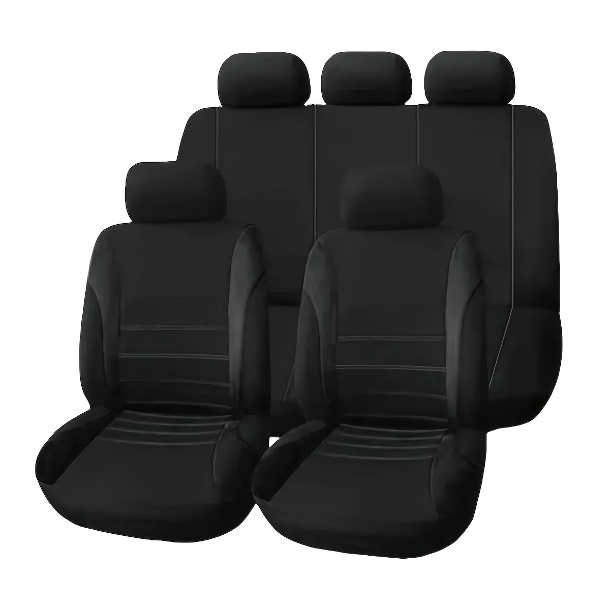 Cross-Border Foreign Trade Mexico Car Seat Cover Set of 9 Pieces Fabric Universal for All Seasons Seat Cushion Cover Factory Wholesale in Stock