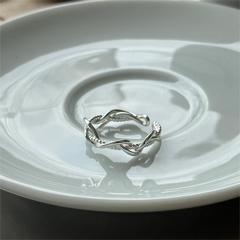 6g Weight Open Rings Classification 1 Piece Quantity Holiday, Travel, Daily Occasion 925 Sterling Silver Material Heart Shape Pattern Women's Gender Casual, Elegant, Streetwear Style 925 Sterling Silver Heart Shape Open Rings 11