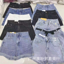 工厂特价清仓便宜处理流行女装牛仔短裤女Denim shorts for women