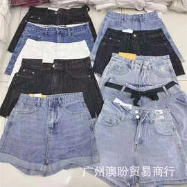 工厂特价清仓便宜处理流行女装牛仔短裤女Denim shorts for women