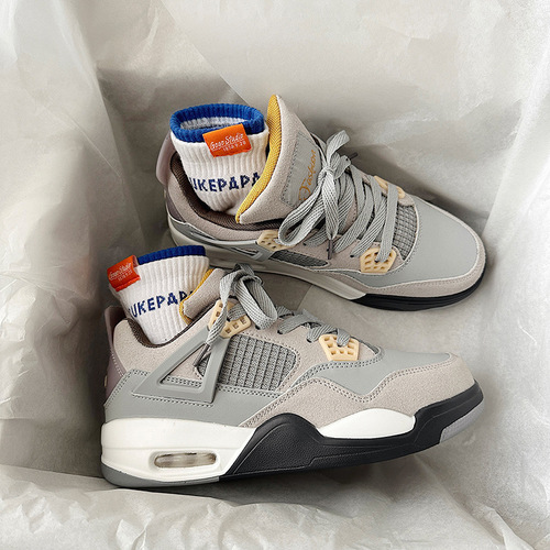 National trend shoes men's ins trend Hong Kong style new splicing couple air cushion running shoes trendy versatile sports casual shoes