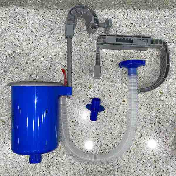 1 Set of Blue + Gray Plastic Swimming Pool Skimmer Debris Collector Pool Surface Cleaner Pool Surface Float