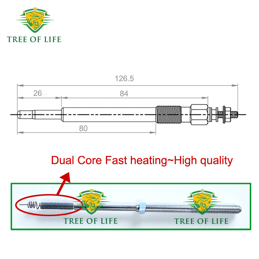0250202040,ETC8847,0100226129 11.5V for Mercedes preheating plug