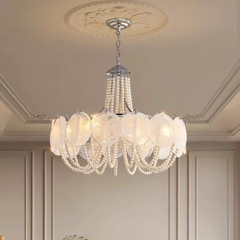 French-Style Vintage Full-Spectrum Creative Multicolor Glass Chandelier for Living Room, Dining Room, and Bedroom, Faux Marble Light Luxury Lighting Fixture French-Style Vintage Full-Spectrum Creative Multicolor Glass Chandelier for Living Room, Dining Room, and Bedroom, Faux Marble Light Luxury Lighting Fixture