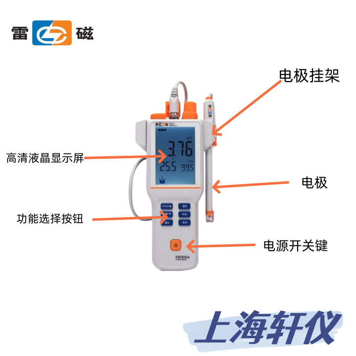 PHBJ-260F 便携式PH计一款支持固件升级自动关机断电保护