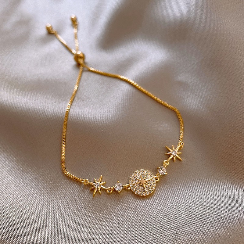 Star Artificial Gemstones Alloy Cat's Eye Stone Chain & Link Bracelets Wholesale display picture 4