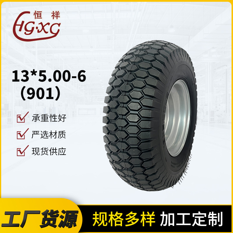 亚马逊13寸PU实心发泡轮手推车聚氨酯免充气轮胎13x5.00-6发泡轮