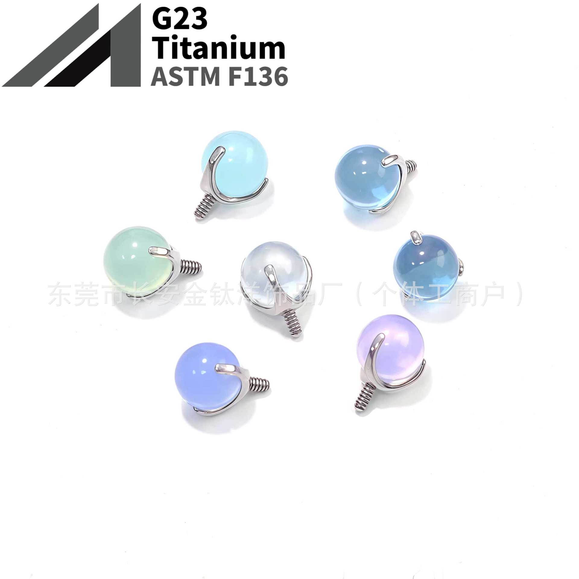 16G labret stud size and finish detail