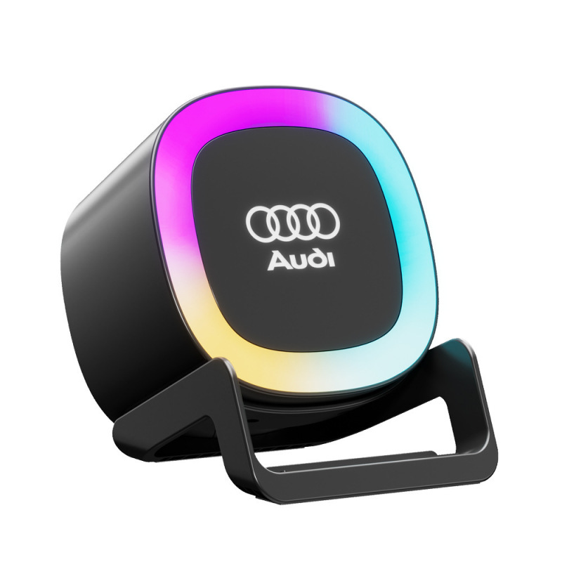 3-in-1 Bluetooth RGB デスクランプオーディオ多機能ナイトライトワイヤレス 15W 高速充電デジタルワイヤレス充電器|undefined