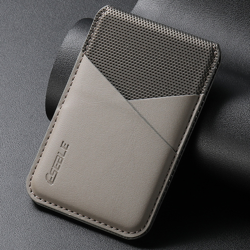 Suitable for Apple 17Promax and Android Universal Phones, Magnetic Card Holder, Anti-Theft Swipe Protection, Magsafe Magnetic Ring, Pu Leather