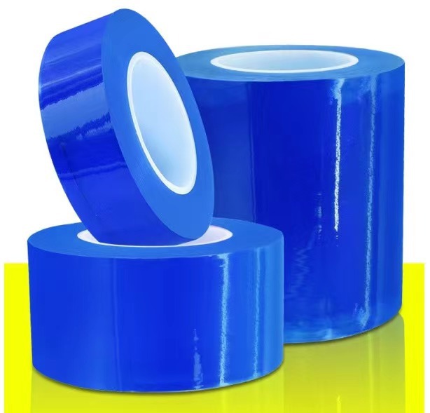 PVC静电膜 透明保护膜 PVC缠绕膜 保护膜 自粘膜不易撕破蓝色