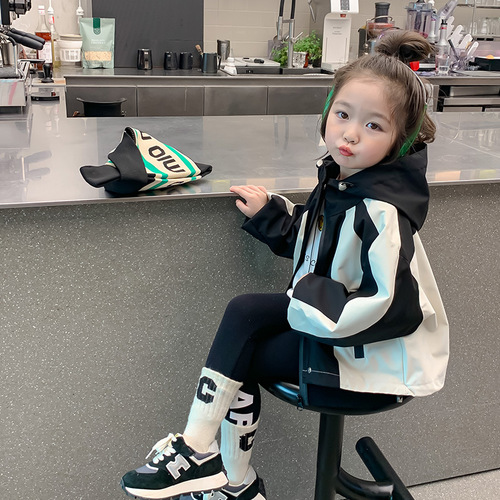 Girls' Jackets 2024 New Style Spring and Autumn Baby Spring Jackets Spring Clothes Children's Clothes