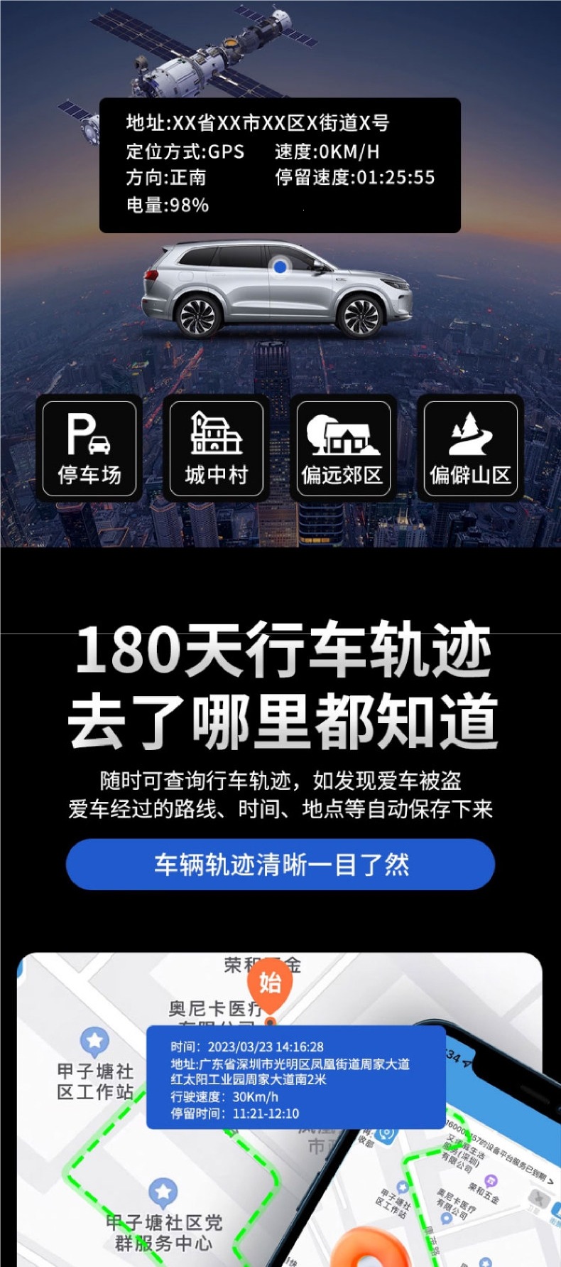 Dibechi Beidou Gps Tracker Car Vehicle Locator Tracking Device Anti-Theft Device for Electric Vehicles