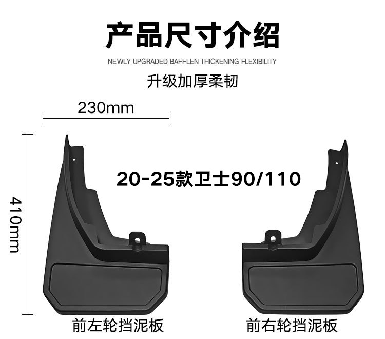 Suitable for Land Rover Defender Defender 90/110 2020-2025 foreign trade cross-border car fender leather