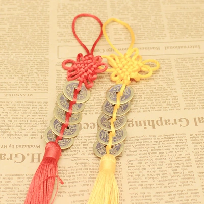 Ornament Chinese Knot Copper Coin Pure – Car hanging