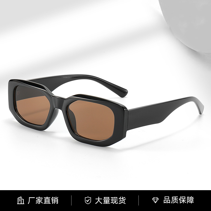 2026跨境新款小框太阳镜女复古多边形潮流墨镜女时尚街拍太阳镜