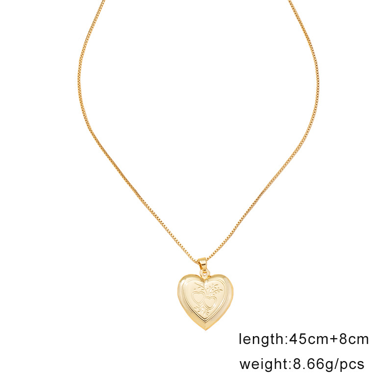 10g Weight Fashion Love Pendant Necklace Heart Clavicle Chain