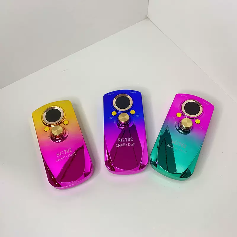 702炫彩无线美甲打磨机 便携式迷你磨甲器 led美甲灯笔式卸甲器