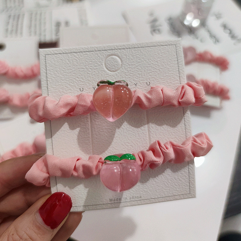 Pink Peach Sausage Rings