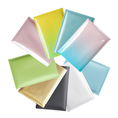 Factory direct sales color aluminum foil bag small plastic packaging bag facial mask powder sample packaging small bag sealing bag