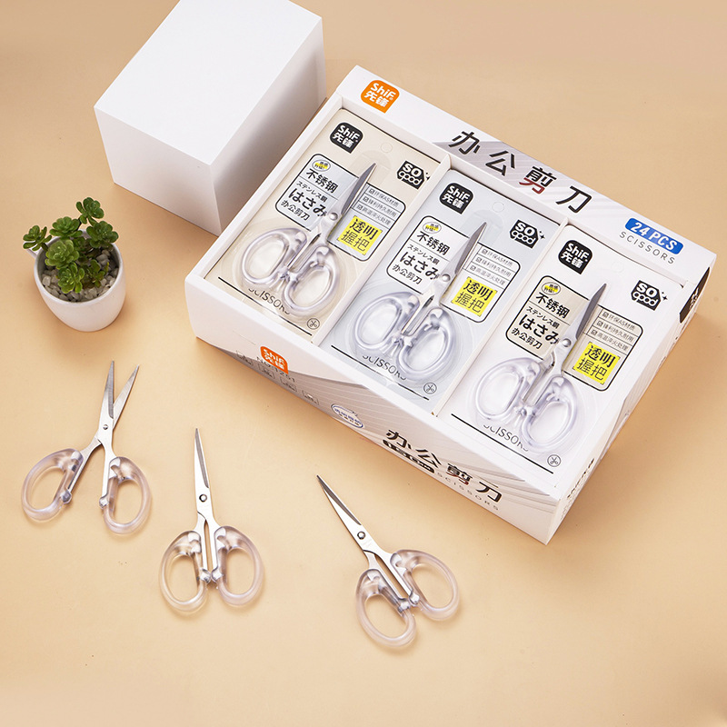 Transparent scissors stainless steel