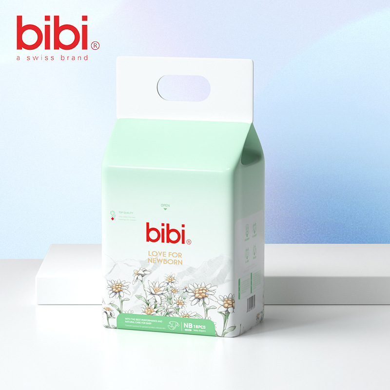 Bibi love newborn diapers ultra-thin breathable newborn special diaper NB code 18 pieces