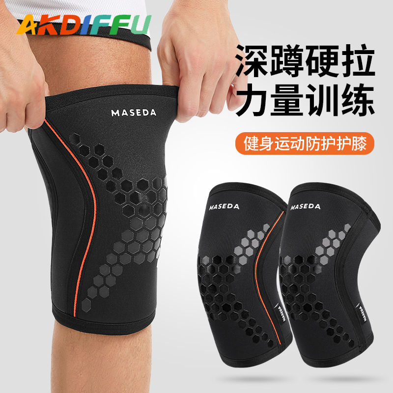 Hercules 7mm material de buceo presurizado protección rodilla levantamiento de pesas rodilla de entrenamiento de fuerza rodilla de entrenamiento de fuerza en stock