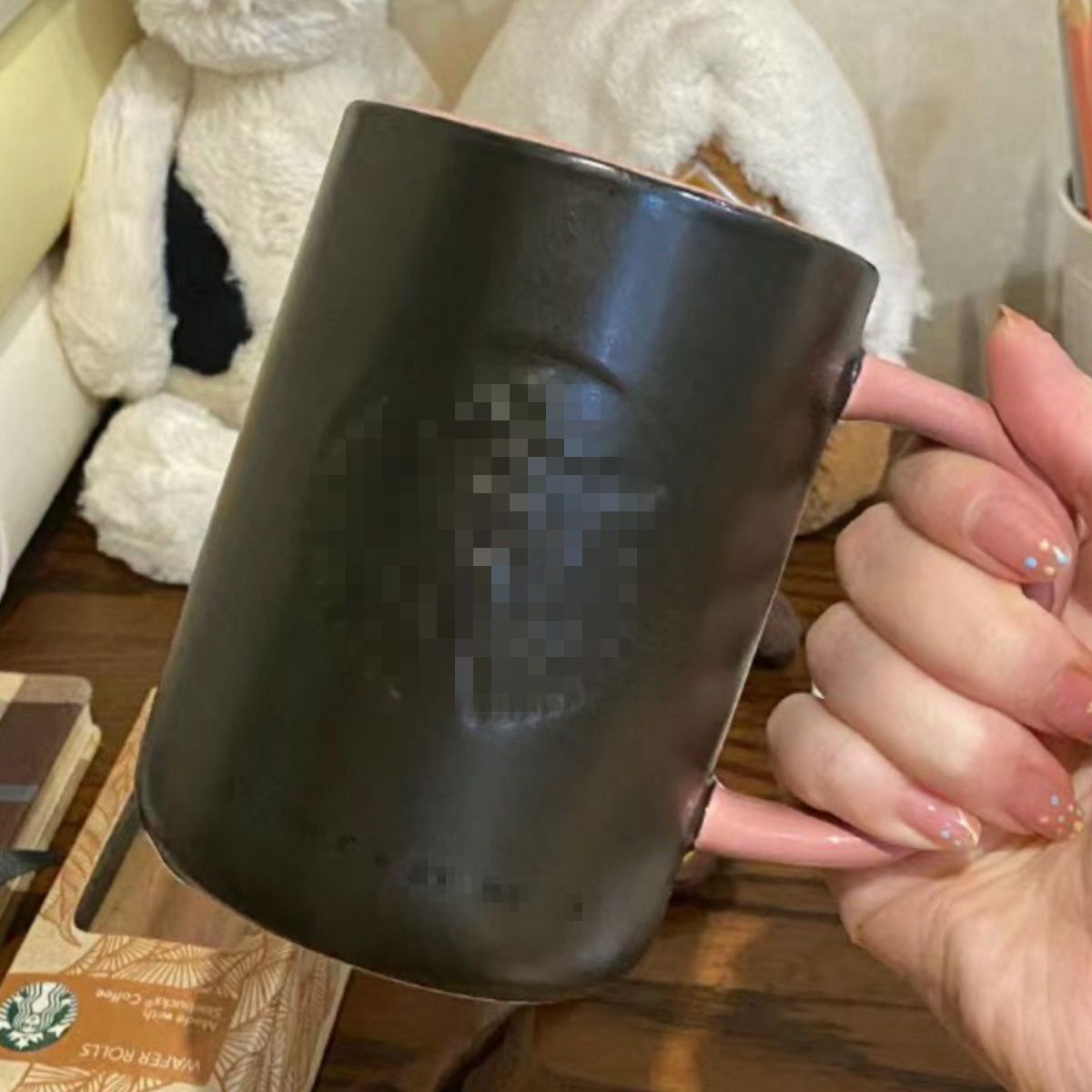 Star Daddy blackpink copos de oro negro tazas de cerámica de oficina en el hogar tazas de café de mesa en stock