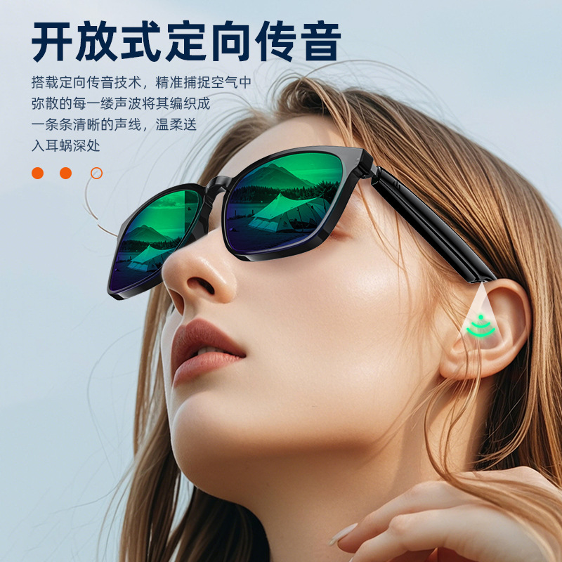 ai同声翻译太阳镜无线通话音乐智能蓝牙眼镜多国语言互译全球通用|undefined
