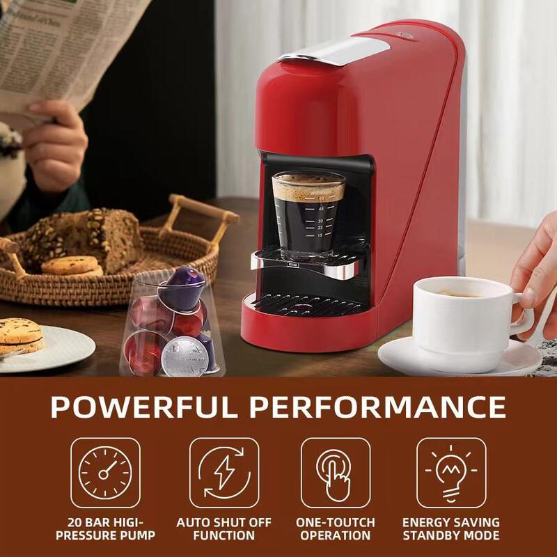 Cross-Border Customized European and American Standard British Standard Oem Capsule Coffee Machine Huaguang Mini Coffee Espresso Machine 900ml