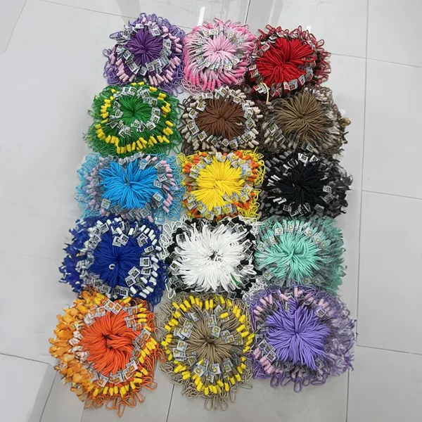 Popular Doll-Style Colorful Woven Phone Lanyard with Double Buckle Anti-Loss Keychain Couple's Nylon Rope Hand-Held Accessory