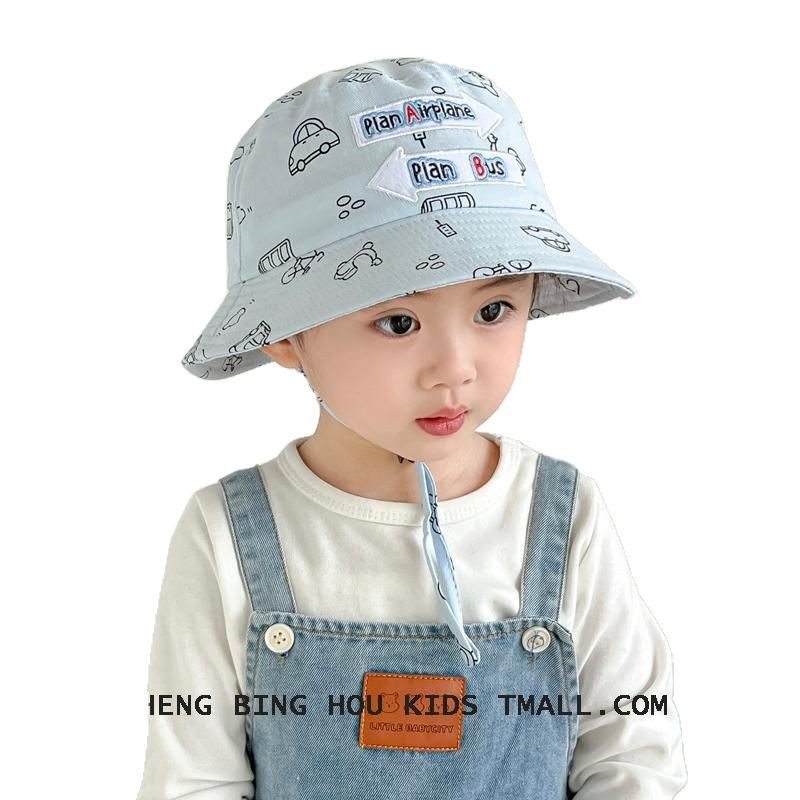 Sombreros para bebés coreanos moda versátil para niños y niñas sombreros de protección solar al aire libre primavera y otoño sombreros de sombreros delgados para niños