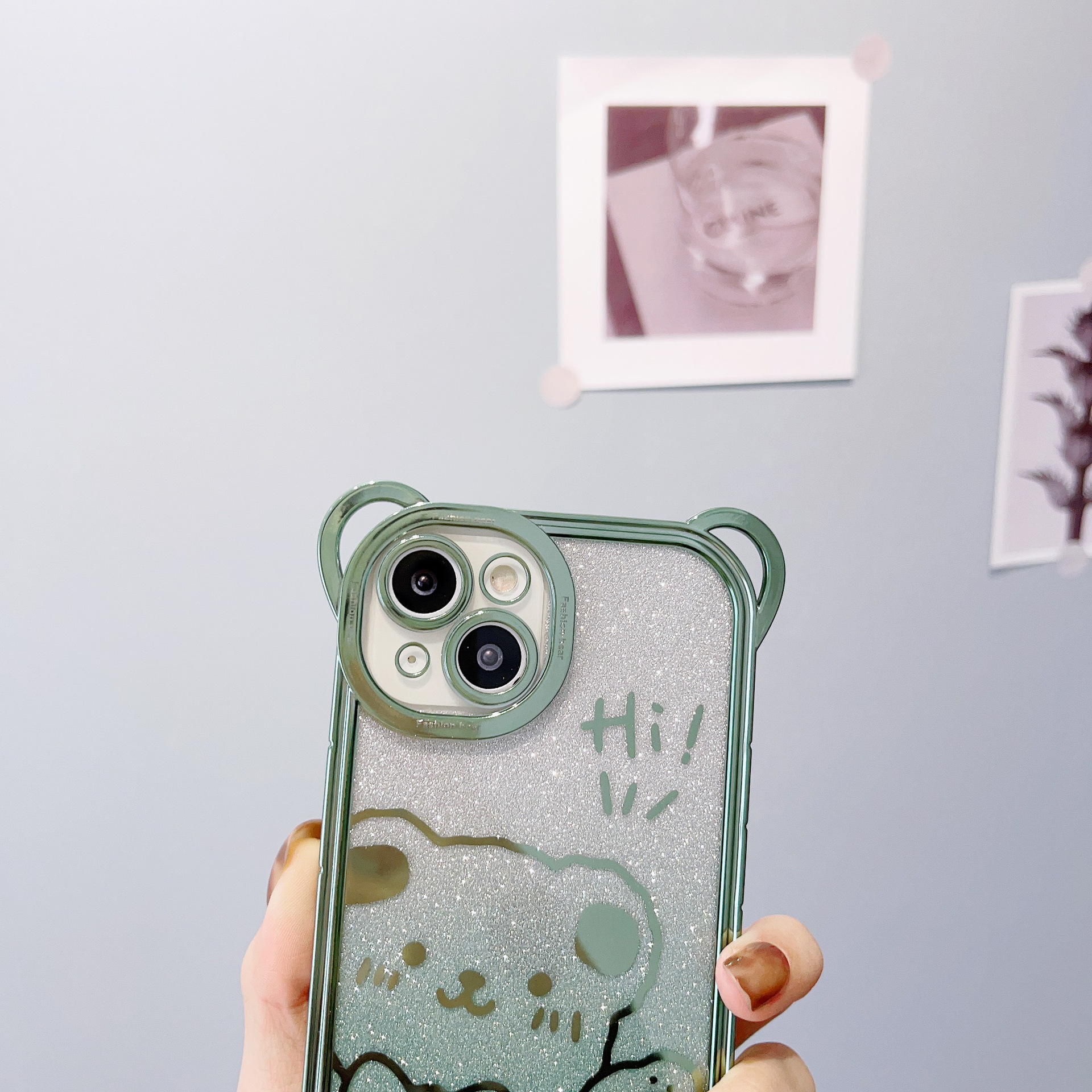 Glitter Gradient Protective Phone Case For Iphone 15 Pro And 14_voghion.com