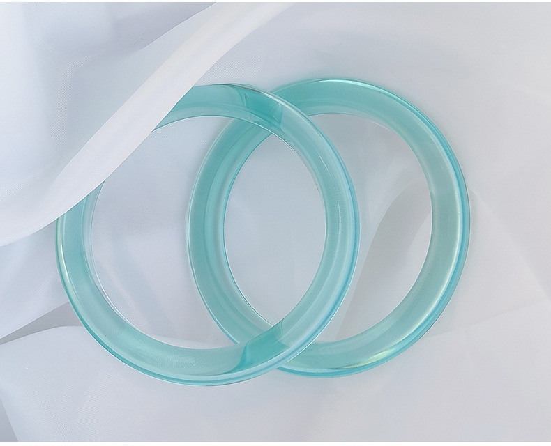 Simple Style Round Arylic Bangle
