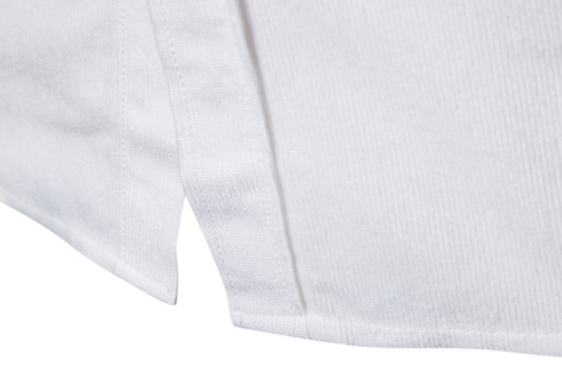 Camicia da uomo a maniche lunghe in velluto a coste casual_voghion.com